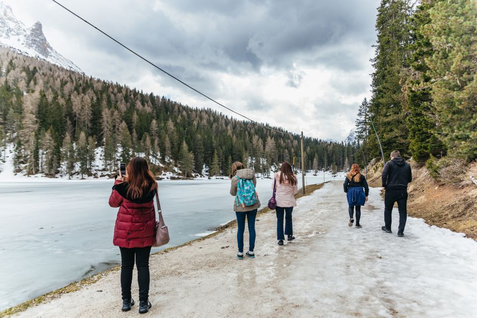 From Venice: Cortina and Dolomites Mountains Day Trip - Lake Santa Croce: a quick photo stop with real reflection potential