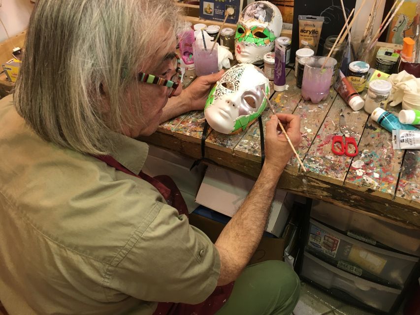 Venice: Carnival Mask Workshop - Location Near San Marco and the Prison-Museum Setting