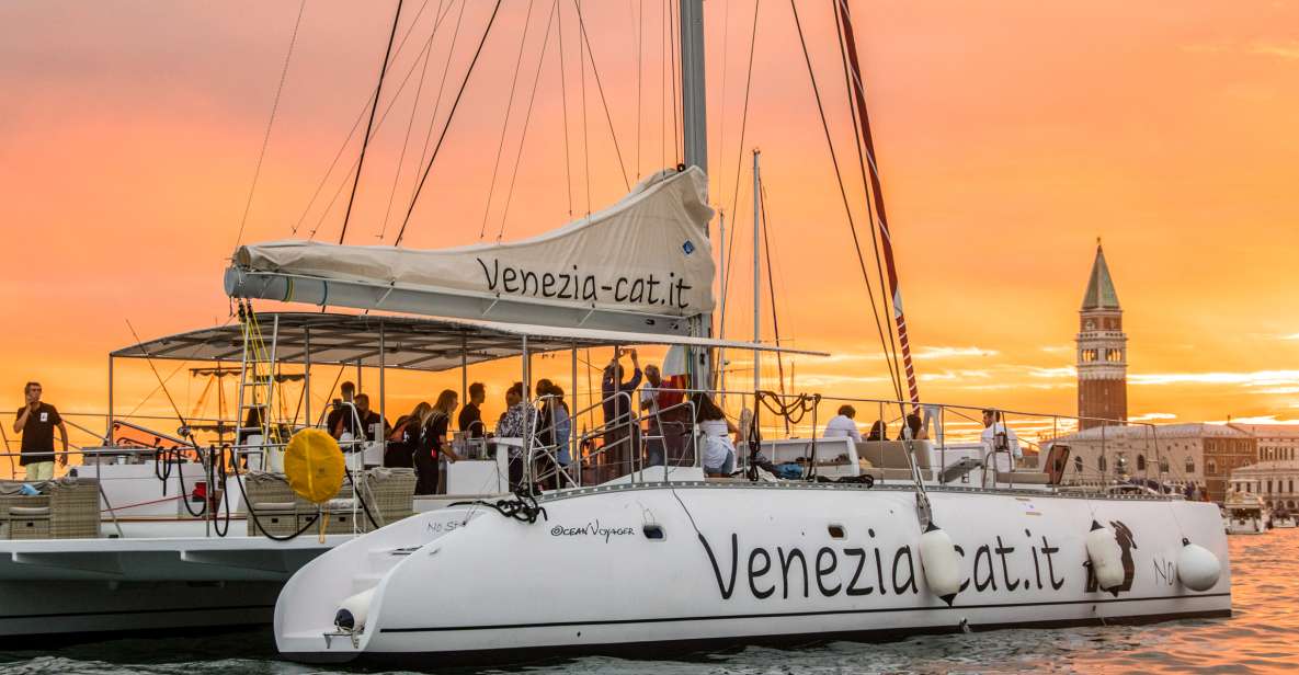 Venice: Catamaran Sunset Jazz Cruise with Aperitivo - Venice at Golden Hour, Right From the Waterline