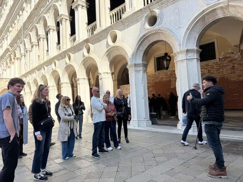 Venice: Doge Palace, San Marco Basilica & Rialto Bridge - Doge’s Palace: Golden Staircase, Titian, Tiepolo, and the Prison Reality