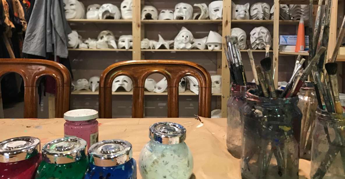 Venice: Paint your own Venetian Mask Workshop - Finishing touch skills: feathers, ribbons, sequins, and metallic paint