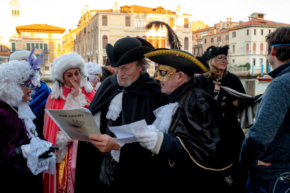 Venice: Venetian Style Carnival Pub Crawl - Logistics that can make or break your experience